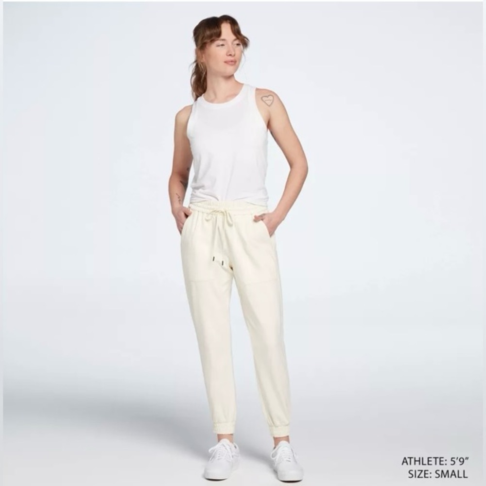 NWT CALIA Women's Twill Trapunto Jogger